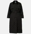 Prada Light Re-nylon Trench Coat In Black