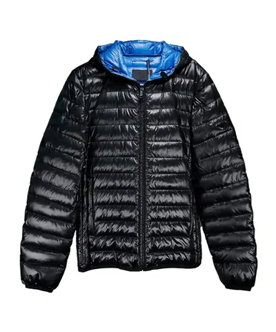 Prada Quilted Down Jacket In Black