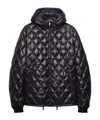 Prada Quilted Hooded Jacket In Black