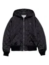 Prada Womens Blue Re Nylon Lightweight Quilted Woven Jacket In Blue