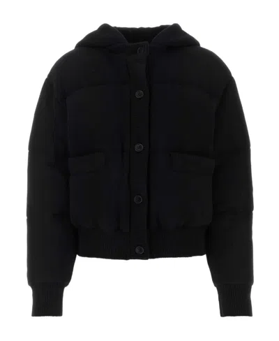 PRADA PRADA KNITTED HOODED JACKET