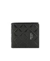 Prada Quilted Leather Cardholder In Black