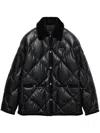 Prada Women Quilted Nappa Leather Caban In Black