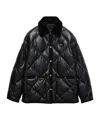 Prada Women Quilted Nappa Leather Caban In Black