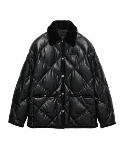PRADA QUILTED NAPPA LEATHER CABAN