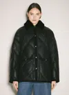 Prada Women Quilted Nappa Leather Caban In Black