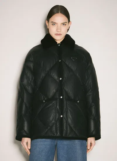 PRADA QUILTED NAPPA LEATHER CABAN
