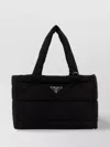 Prada Quilted Nylon Tote Bag With Top Handles