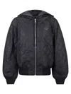 Prada Womens Blue Re Nylon Lightweight Quilted Woven Jacket In Blue