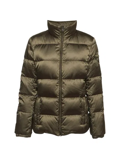 Pre-owned Prada Quilted Puffer Jacket In Green