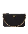 Prada Re-nylon Pouch In Black