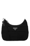 Prada Padded Re-nylon Shoulder Bag In Black