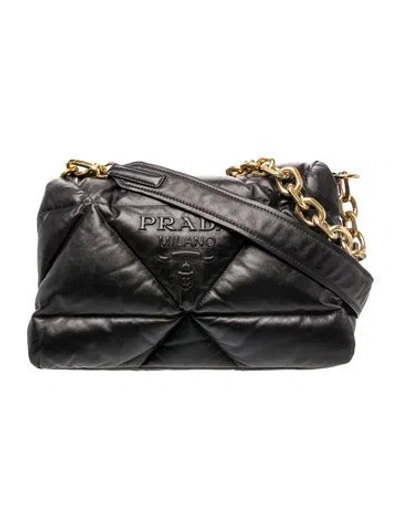 Pre-owned Prada Quilted System In Black