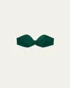 Prada Radzimir Strapless Bra Top In F077u Smeraldo