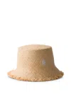 Prada Fischerhut Aus Raphiabast In Brown