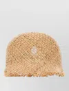 Prada Raffia Cap Baseball Style Adjustable Strap