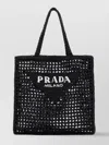 Prada Black Shopping Bag In Black