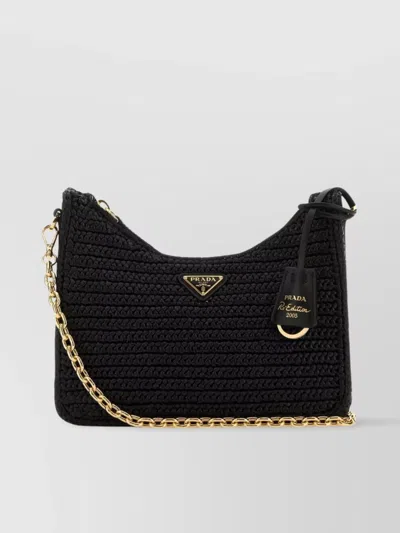 PRADA RAFFIA CROSSBODY BAG 2005 RE-EDITION