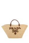 Prada Borsa Shopping Grande In Rafia Donna