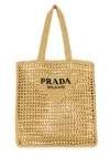 PRADA RAFFIA SHOPPING BAG