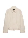 Prada Raglan-sleeve Jacket In Neutral