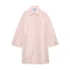 Prada Technical Taffeta Coat In Pink