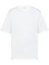 Prada Raised Logo Round-neck T-shirt In White