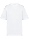 Prada Raised Logo Round-neck T-shirt In White