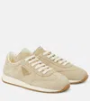 Prada Rank Suede Sneakers In Neutrals