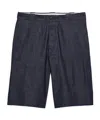 Prada Raw Denim Bermudas In Multi