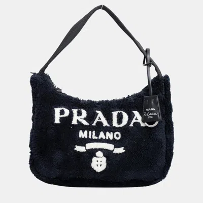 Pre-owned Prada Re- Edition 2000 Terry Bag In Black