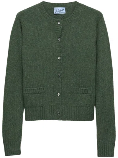 Prada Re-cashmere Cardigan In Neutral