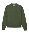 Prada Re-cashmere Pullover Mit Triangel-logo In Green