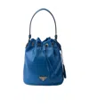 Prada Re-edition 1978 Re-nylon Mini Recycled-polyamide Bucket Bag In Medium Blue