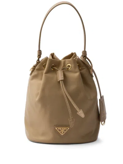 Prada Re-edition 1978 Bucket Bag In Camel Brown