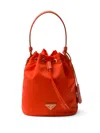 Prada Re-edition 1978 Re-nylon Mini-bag In Orange
