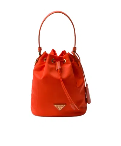 Prada Re-edition 1978 Re-nylon Mini-bag In Orange