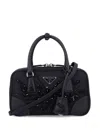 Prada Re-edition 1978 Embellished Two-handle Bags In Black