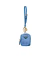 Prada Re-edition 1978 Keychain In A Blue Wave