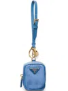 Prada Re-edition 1978 Keychain In Blue