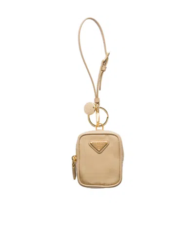 Prada Re-edition 1978 Re-nylon Mini-pouch In Nude