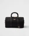 Prada Re-edition 1978 Medium Re-nylon And Saffiano Leather Top-handle Bag In Black