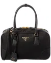 Prada 1978 Medium Re-nylon Clutch Bags In Black