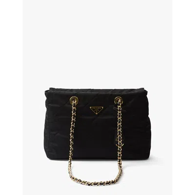 Prada Womens Black Re-edition 1978 Medium Recycled-nylon Shoulder Bag In Black