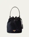 Prada Re-edition 1978 Nylon Bucket Bag In Blue