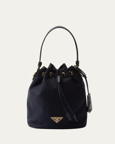 Prada Re-edition 1978 Nylon Bucket Bag In Blue