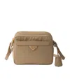 Prada Re-edition 1978 Re-nylon And Saffiano Leather Mini Shoulder Bag In Brown