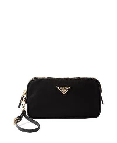 Prada Re-edition 1978 Re-nylon And Saffiano Leather Pouch