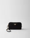 Prada Re-edition 1978 Re-nylon And Saffiano Leather Pouch In Black