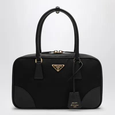 PRADA RE-EDITION 1978 RE-NYLON AND SAFFIANO MEDIUM BLACK TOP CASE